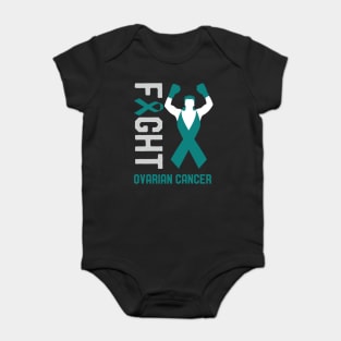 Fight Ovarian Cancer Awareness Month Ribbon Survivor Fighter Baby Bodysuit